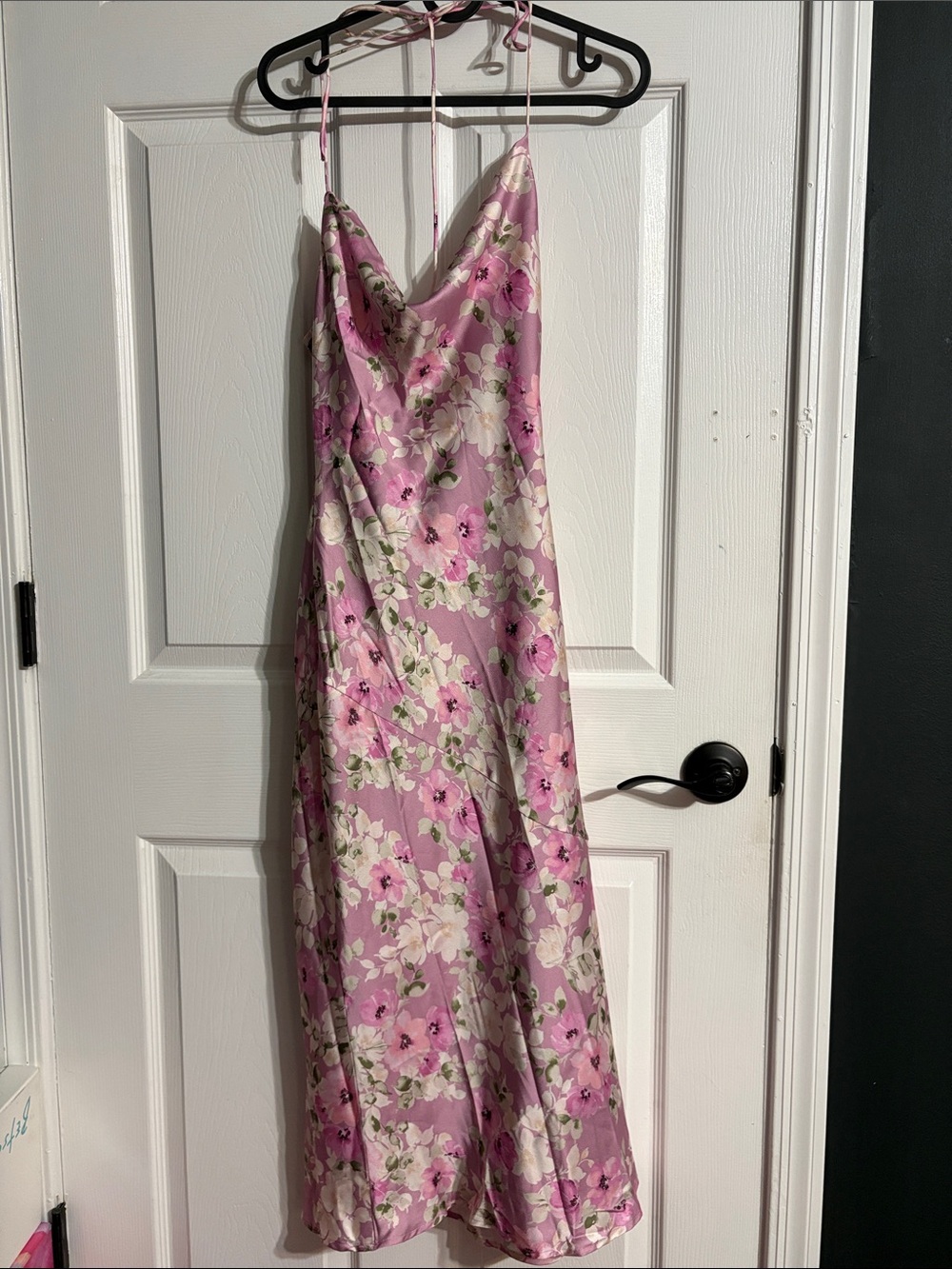 Lulu's Lilac Floral Midi Slip Dress